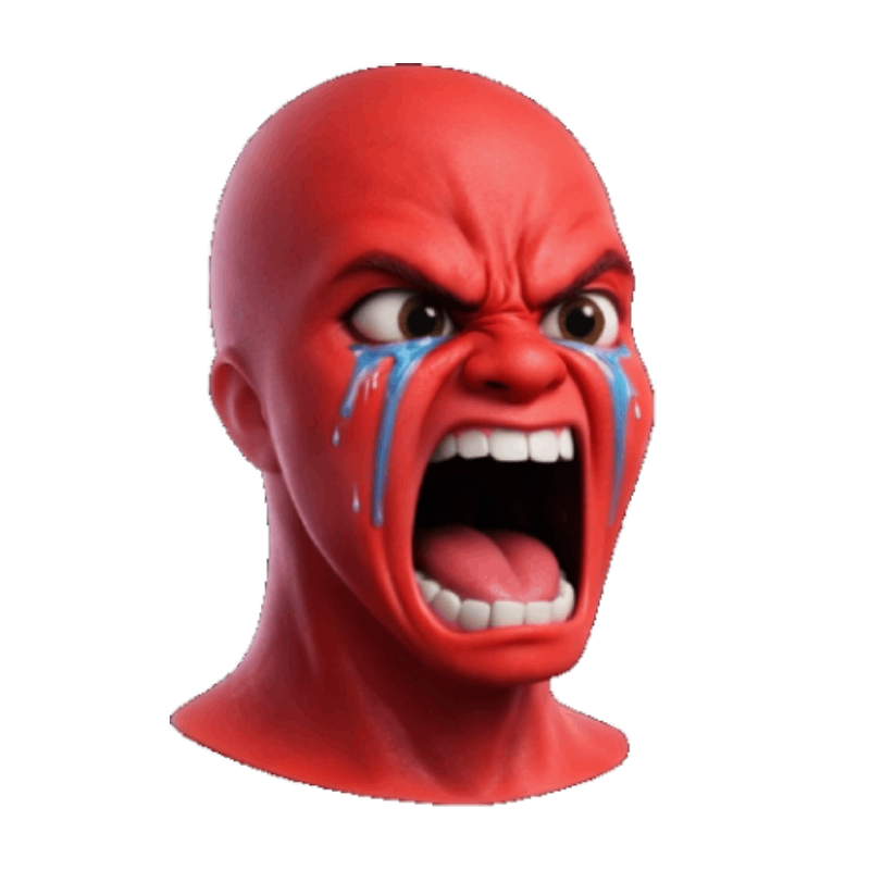 Wojak expressing frustration